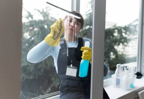 Nettoyage de vitres intérieures et extérieures au Champ-Saint-Père